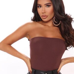 ❄️ FASHION NOVA Hailey Ribbed Thong Bodysuit